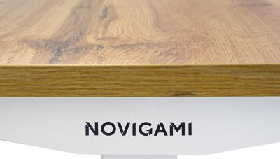 Schreibtisch elektrisch höhenverstellbar Josi | BxT 1200 x 800 mm | Gestell Weiß | Platin | Novigami